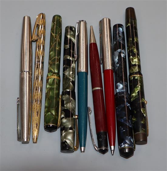 A small collection of assorted pens
